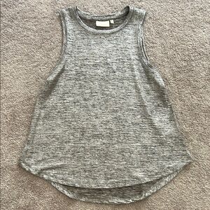 Deletta Shimmery Silver Sleeveless Tank Blouse -like new!